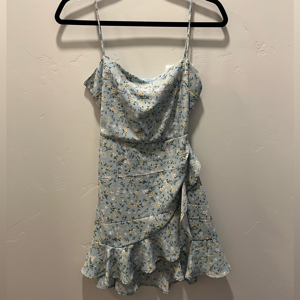 WINDSOR MINI FLORAL TIERD OPEN BACK DRESS
